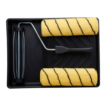 9INX1.75IN TIGER MED PILE ROLLER KIT & 2 REFILL