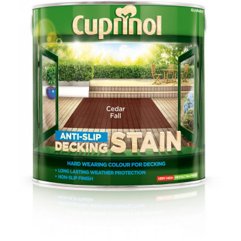 CUPRINOL ANTI-SLIP DECKING STAIN CEDAR FALL 2.5L