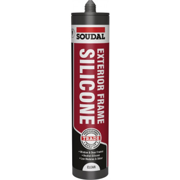 SOUDAL EXTERIOR FRAME SILICONE 270ML CLEAR
