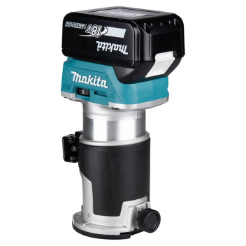 MAKITA DRT50ZX4 BRUSHESS ROUTER/TRIMMER WITH TRIMMER BASE STRAIGHT GUI