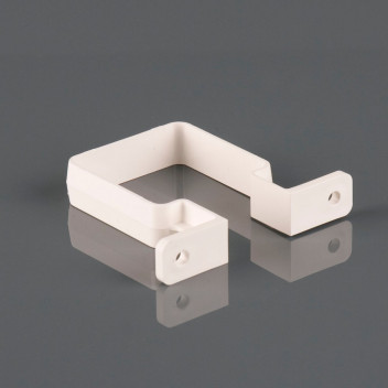 65MM SQUARE DOWNPIPE BRACKET WHITE BR507W