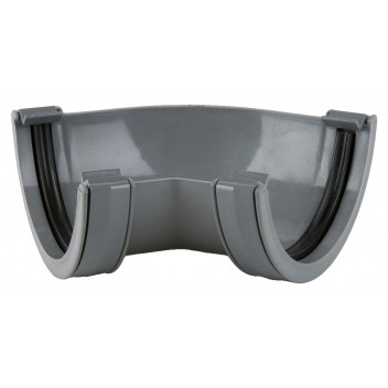 112MM HALF ROUND GUTTER ANGLE 135 GREY BR049G