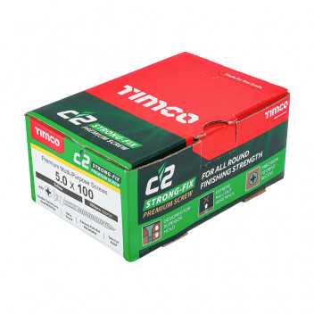 TIMCO C2 STRONG-FIX PZ CSK ZYP 5.0 x 100 100 PCS