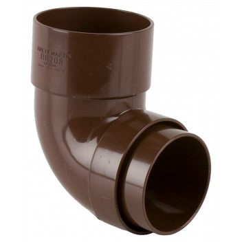68MM ROUND DOWNPIPE 92.5 BEND BROWN BR208BR