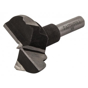 FAITHFULL HCS HINGE BORE BIT 3 5MMX60MM 8MM SHANK