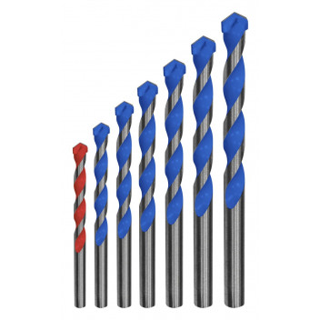 FAITHFULL MULTI CONST. DRILL SET 7PC 4-12MM