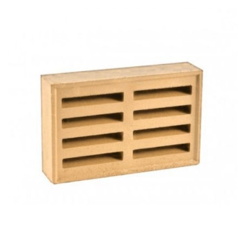 AIR BRICK LOUVRED BUFF (YA17B) 140 X 220MM