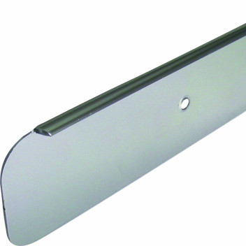 WORKTOP END CAP 40MM SATIN SILVER - BULLNOSE