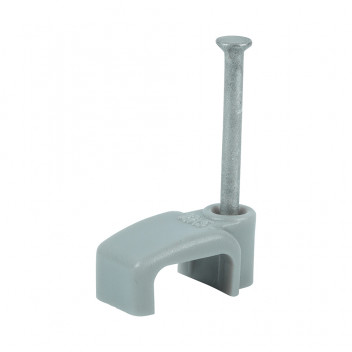 TIMCO FLAT TWIN&EARTH CABLE CLIP GRY To fit 2.5mm 100 PCS