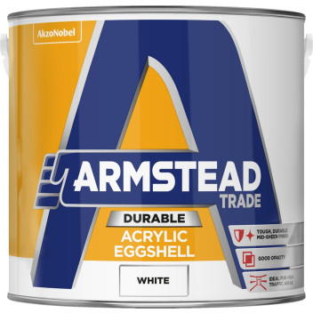 ARMSTEAD DURABLE ACRYLIC EGGSHELL WHITE 2.5L