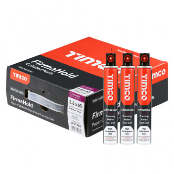 TIMCO FIRMAHOLD NAIL & GAS RG F/G 2.8 x 63/3CFC 3300 PCS