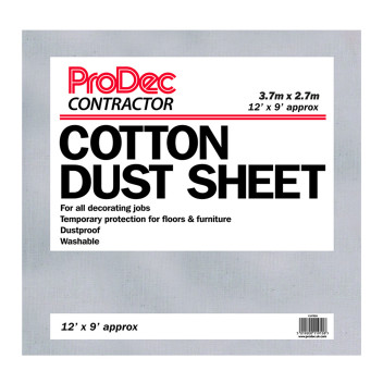 COTTON TWILL DUST SHEET 12FT X 9FT