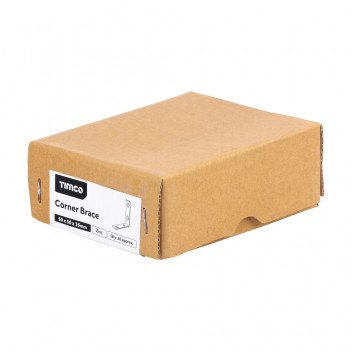 TIMCO CORNER BRACE - BZP 50 x 50 x 16 50 PCS