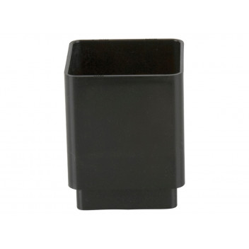 65MM SQUARE DOWNPIPE CONNECTOR BLACK BR506B