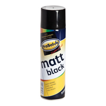 PROSOLVE MATT BLACK PAINT AEROSOL 500ML