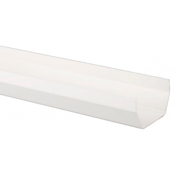 114MM X 4M SQUARE GUTTER WHITE BR052W
