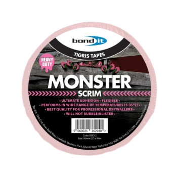 BOND IT PINK SCRIM TAPE 100MM X 90M