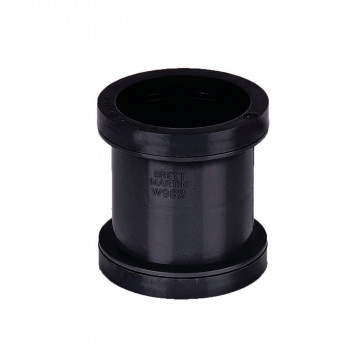 40MM P/FIT WASTE STRAIGHT CONNECTOR BLACK W922B