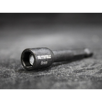 FAITHFULL MAG IMPACT NUT DRIVER 8MM X 1/4IN HEX