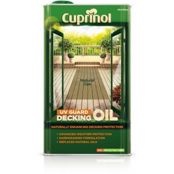 CUPRINOL UV GUARD DECKING OIL NATURAL OAK 5L