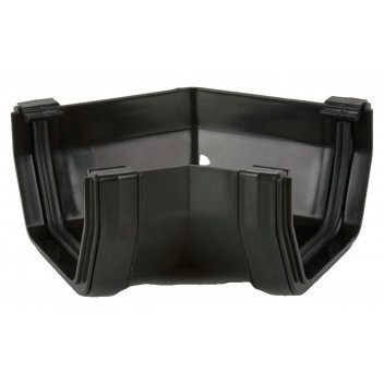 114MM SQUARE GUTTER ANGLE 135 BLACK BR059B