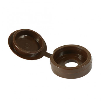 TIMCO SMALL HINGED SCREW CAP - BROWN To fit 3.0 to 4.5 Screw 100 PCS