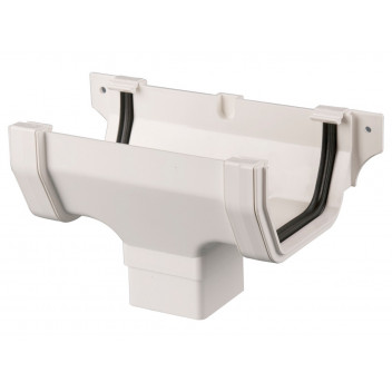 114MM SQUARE RUNNING OUTLET WHITE BR055W