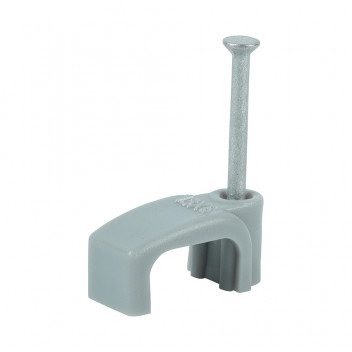 TIMCO FLAT TWIN&EARTH CABLE CLIP GRY To fit 4.0mm 100 PCS