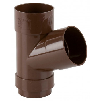 68 X 68MM DOWNPIPE BRANCH 112.5 BROWN BR218BR
