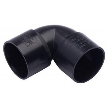 50MM SOLVENT WASTE KNUCKLE BEND 90 BLACK W3120B