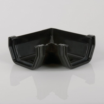 114MM SQUARE GUTTER ANGLE 90 BLACK BR058B