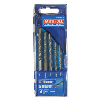FAITHFULL STANDARD MASONRY DRI LL SET 5PC
