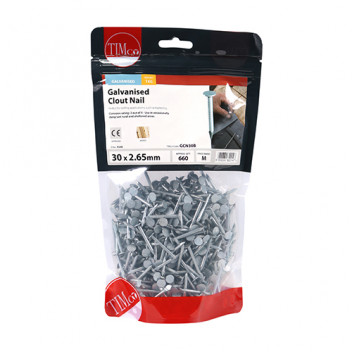 TIMCO CLOUT NAIL - GALVANISED 30 x 2.65 0.50 KG
