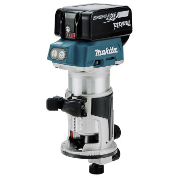 MAKITA DRT50ZX4 BRUSHESS ROUTER/TRIMMER WITH TRIMMER BASE STRAIGHT GUI