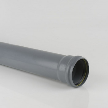 110MM X 3M SOIL PIPE EN1329 S/S GREY BS414G