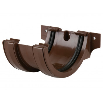 112MM ROUND GUTTER JOINT BRACKET BROWN BR044BR