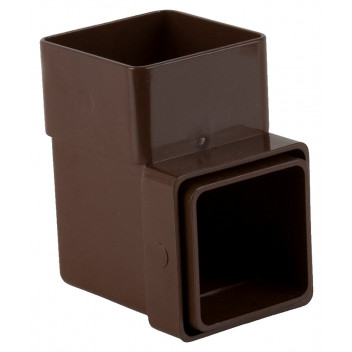 65MM SQUARE DOWNPIPE 92.5 BEND BROWN BR508BR