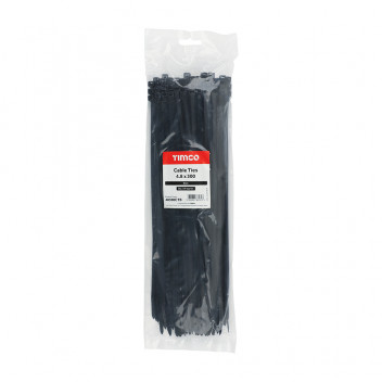 TIMCO CABLE TIE BLACK 4.8 x 300 100 PCS