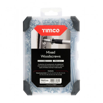 TIMCO MIX WOODSCREWS ZINC 340pcs 340 PCS