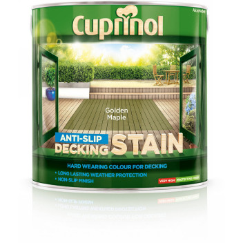 CUPRINOL ANTI-SLIP DECKING STAIN GOLDEN MAPLE 2.5L