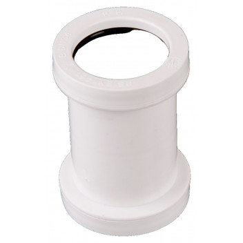 40MM P/FIT WASTE STRAIGHT CONNECTOR WHITE W922W