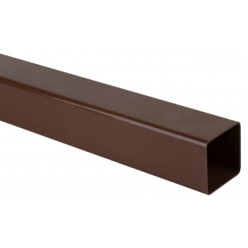 65MM X 2.5M SQUARE DOWNPIPE BROWN BR501BR