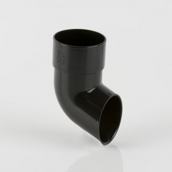 68MM ROUND DOWNPIPE SHOE BLACK BR216B