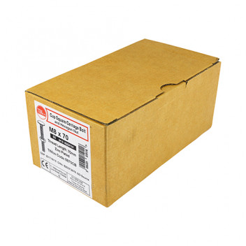 TIMCO CARRIAGE BOLT & HEX NUT - BZP M10 x 220 10 PCS