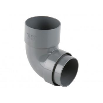 68MM ROUND DOWNPIPE 112.5 BEND GREY BR209G