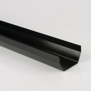 114MM X 4M SQUARE GUTTER BLACK BR052B