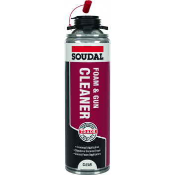 SOUDAL FOAM & GUN CLEANER 500ML CLEAR