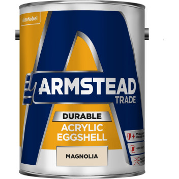 ARMSTEAD DURABLE ACRYLIC EGGSHELL MAGNOLIA 5L