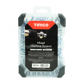 TIMCO MIX MACHINE SCREWS ZINC 320PCS 1 EA