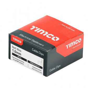 TIMCO FLAT CABLE CLIP WHITE To fit 1.0mm 100 PCS